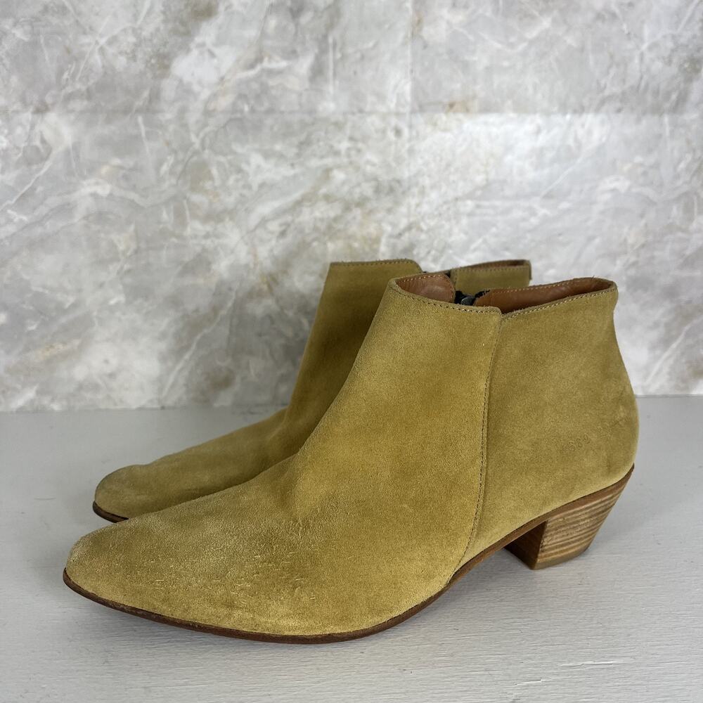 Woman by Common Projects Suede Pointed Ankle Boots Women's Size 8.5